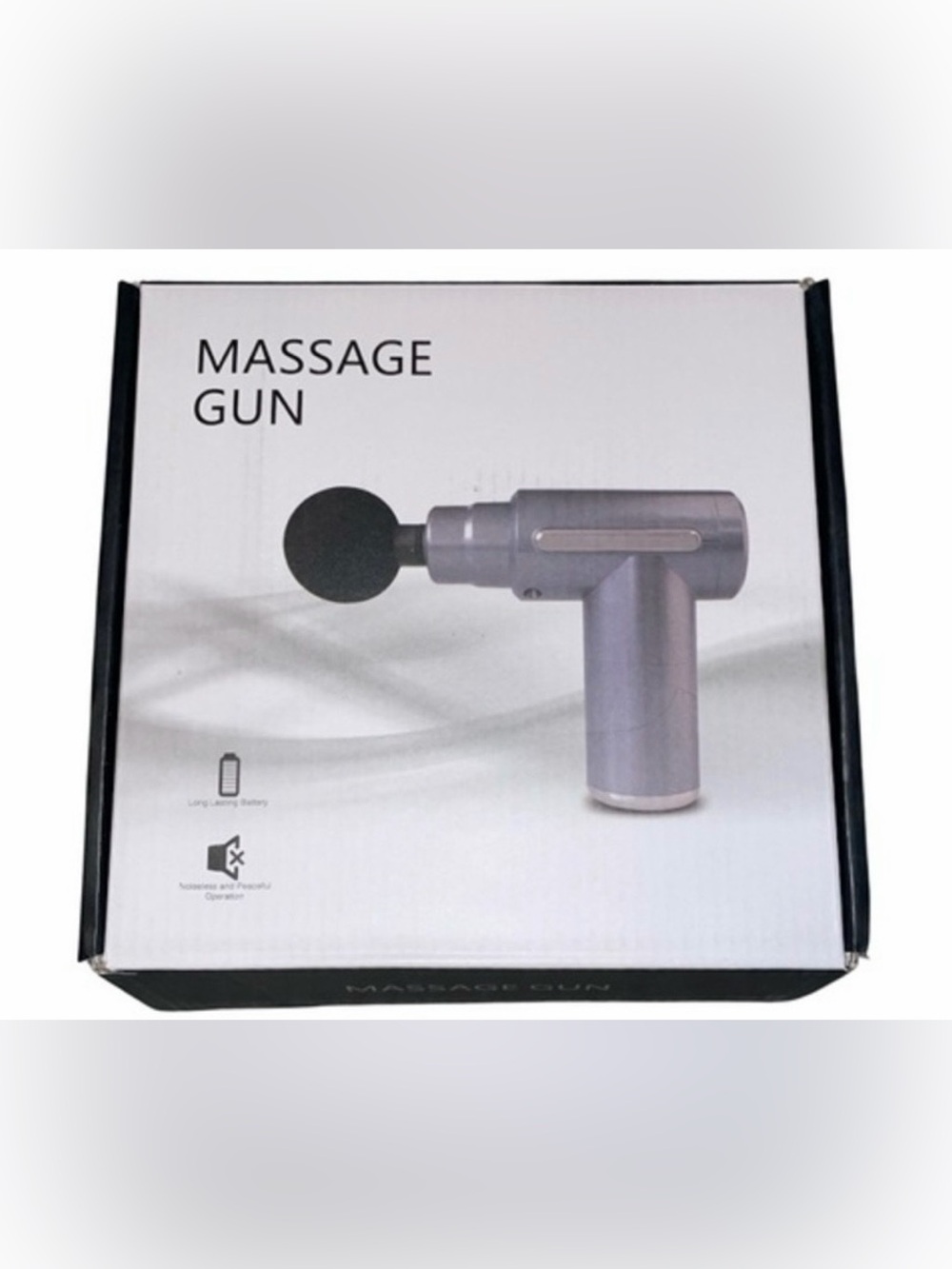 New! Mini Massager Four Specialty Massage Heads Black